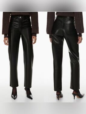 Aritzia Wilfred - the Melina Pant - faux leather pants